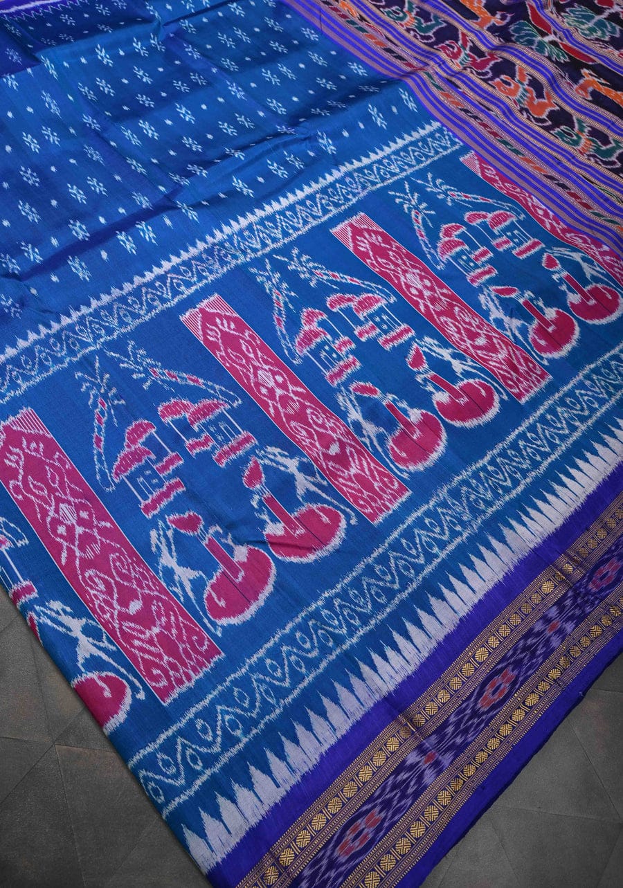 WhatsApp Image 2026-05-18 at 6.49.50 PM Royal Blue Handwoven Ikat Saree – Traditional Designer Ethnic Wear for Women - Image 1